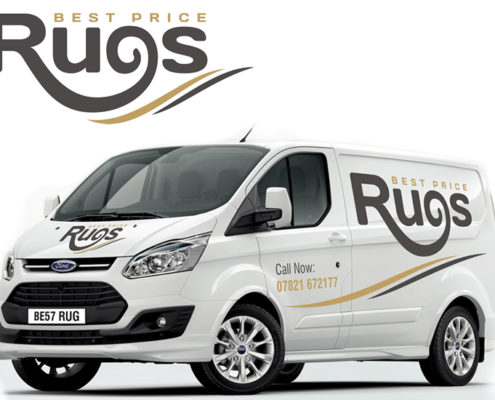 Logo, stationery and vehicle livery for Fife-based rug business Best Price Rugs