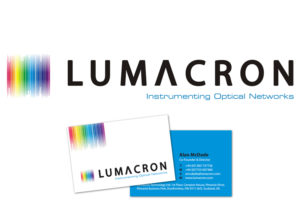 Logo, branding and stationery for technology company Lumacron