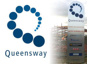 Logo and signage design for Fife Council's Queensway Industrial Estate