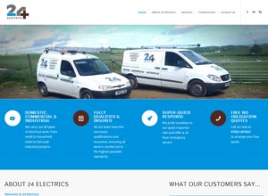 Website for Fife Electrical Firm 24 Electrics