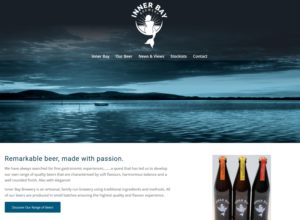 Website for Fife-based micro brewery Innerbay