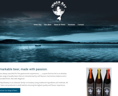 Website for Fife-based micro brewery Innerbay