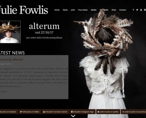Website for Scottish singer Julie Fowlis