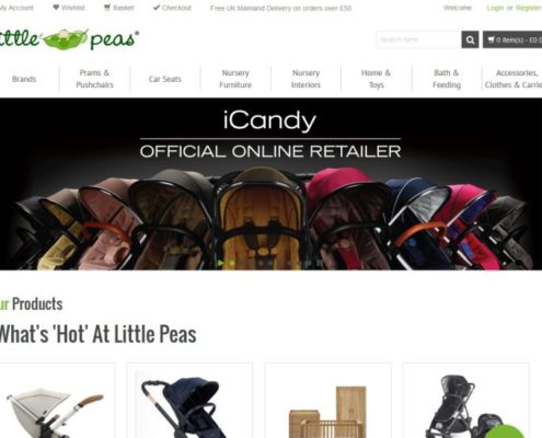 Online Store for nursery retailer Little Peas