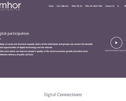 Website for Digital Inclusion agency, Mhor Collective