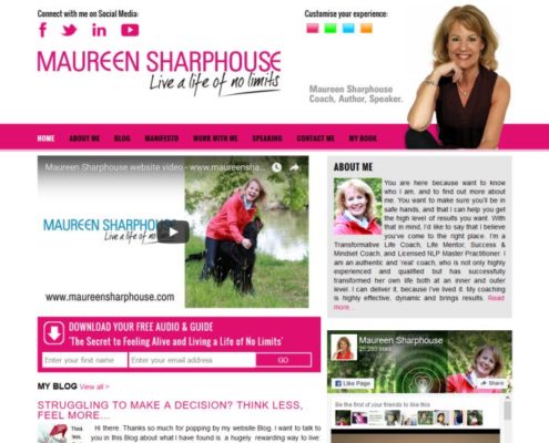 Website for Life Coach Maureen Sharphouse