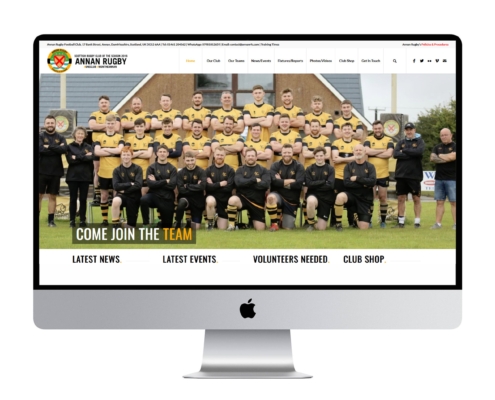 Website for Annan Rugby Club