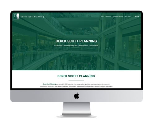Website for Derek Scott Planning Consultant