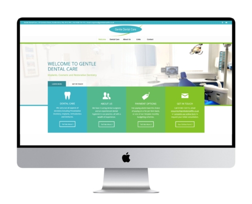 Website for Fife dentist Gentle Dental Care